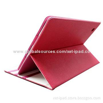 PU Leather Case for iPad/iPad 2, Multiple Angle Adjustable Kickstand